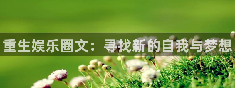开丰娱乐电子游戏官网：重生娱乐圈文：寻找新的自我与梦想